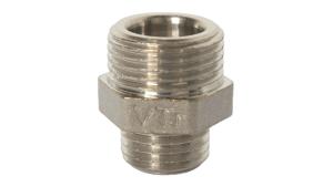 Ниппель-переходник с 3/8 на 1/4 никель VALTEC