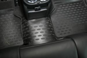 Коврик салона VW Tiguan (07-16) 3D полиуретан черный (4 предм.) ELEMENT
