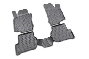 Коврик салона VW Golf VI (09-) полиуретан черный (4 предм.) ELEMENT