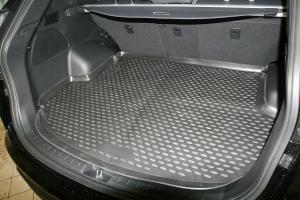 Коврик багажника HYUNDAI Santa Fe (12-) 5 мест, кросс., полиуретан черный ELEMENT