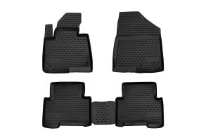 Коврик салона HYUNDAI Santa Fe (12-) полиуретан черный (4 предм.) ELEMENT