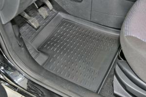 Коврик салона FORD Fusion (02-), Fiesta (02-08) полиуретан черный (4 предм.) ELEMENT