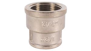 Муфта-переходник с 3/4 на 1/2 никель VALTEC