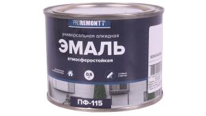 Эмаль белый матовый 0.5кг PROREMONTT