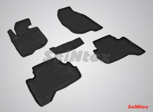 Коврик салона MITSUBISHI L200 (06-15) резина высокий борт (5 предм.) SEINTEX