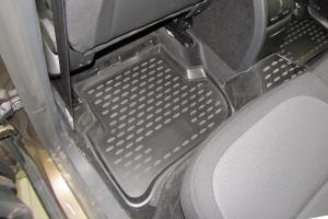 Коврик салона SKODA Yeti (09-) полиуретан черный (4 предм.) ELEMENT