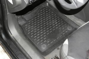 Коврик салона CHEVROLET Cruze (09-15) 3D полиуретан черный (4 предм.) ELEMENT