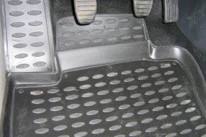 Коврик салона RENAULT Clio III (05-) полиуретан черный (4 предм.) ELEMENT