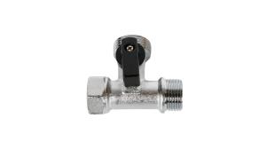 Кран для стиральной машины 1/2х3/4х1/2 проходной TST