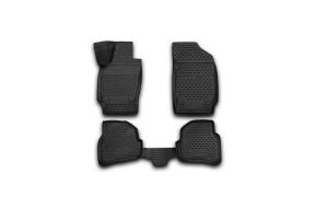 Коврик салона VW Polo (10-), сед. 3D полиуретан черный (4 предм.) ELEMENT
