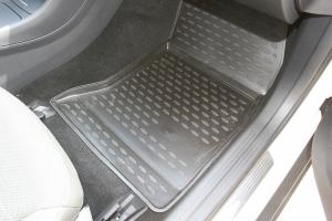 Коврик салона MERCEDES GLA-class (15-) 3D полиуретан черный (4 предм.) ELEMENT