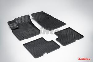 Коврик салона RENAULT Logan (04-) резина, сетка (4 предм.) SEINTEX