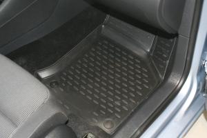 Коврик салона VW Golf VI (09-) 3D полиуретан черный (4 предм.) ELEMENT