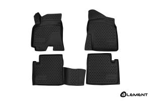 Коврик салона CHERY Tiggo 3 (17-) 3D полиуретан черный (4 предм.) ELEMENT