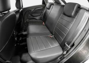 Авточехлы Lada XRAY 2015-н.в., эко-кожа, черные RIVAL