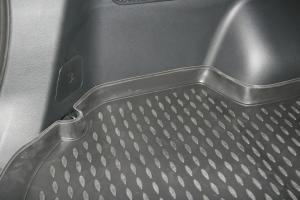 Коврик багажника HYUNDAI Santa Fe (12-) 5 мест, кросс., полиуретан черный ELEMENT