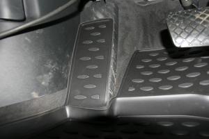 Коврик салона AUDI A-4 B8 (07-15), АКПП полиуретан черный (4 предм.) ELEMENT