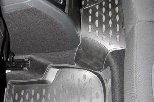 Коврик салона SKODA Yeti (09-) полиуретан черный (4 предм.) ELEMENT