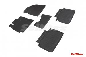 Коврик салона KIA Cerato IV (18-) резина высокий борт (5 предм.) SEINTEX