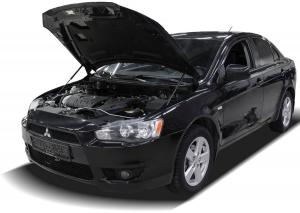 Амортизатор MITSUBISHI Lancer X (07-15) капота 2шт. АВТОУПОР