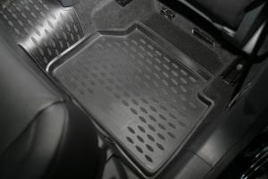 Коврик салона VW Tiguan (07-16) 3D полиуретан черный (4 предм.) ELEMENT