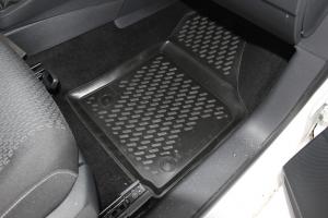 Коврик салона VOLKSWAGEN Caddy (15-) полиуретан черный (4 предм.) ELEMENT