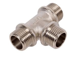 Тройник никель 1/2 нар-нар-нар. VALTEC