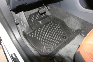 Коврик салона VOLVO S60 (13-) 3D полиуретан черный (4 предм.) ELEMENT