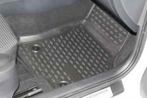 Коврик салона SKODA Octavia (13-), Active,Ambition,Style, 3D полиуретан черный (4 предм.) ELEMENT