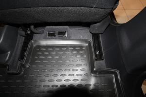 Коврик салона RENAULT Scenic III (10-) полиуретан черный (3 предм.) ELEMENT