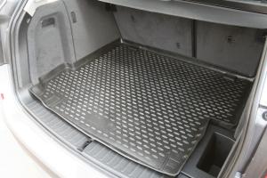 Коврик багажника BMW X3 (10-) (F25) поколение II, кросс., полиуретан черный ELEMENT