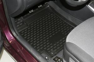 Коврик салона HYUNDAI Solaris (10-14), хб. полиуретан черный (4 предм.) ELEMENT