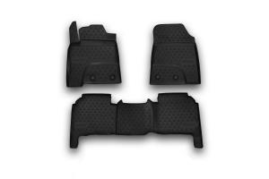 Коврик салона LEXUS LX570 (12-) 5 мест полиуретан черный (3 предм.) ELEMENT