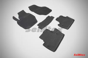 Коврик салона VOLVO S60 II (10-) резина высокий борт (5 предм.) SEINTEX