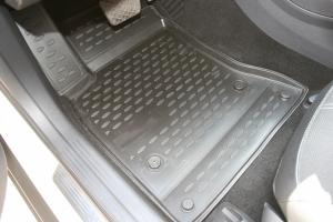 Коврик салона MERCEDES GLA-class (15-) 3D полиуретан черный (4 предм.) ELEMENT