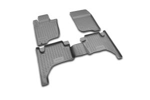 Коврик салона MITSUBISHI L-200 IV (05-15) полиуретан черный (4 предм.) ELEMENT