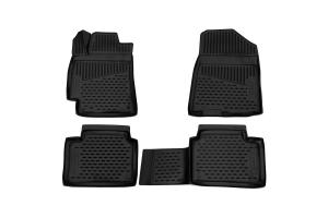 Коврик салона KIA Cerato/Forte (18-) 3D полиуретан черный (4 предм.) ELEMENT