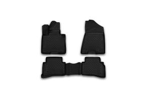 Коврик салона HYUNDAI Tucson (15-) 3D полиуретан черный (4 предм.) ELEMENT