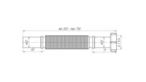 Гибкая гофра 1-1/4х32мм АНИ ПЛАСТ