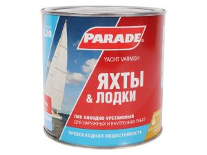 Лак яхтный полуматовый алкидно-уретановый PARADE