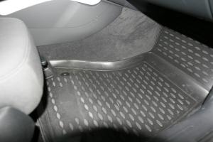 Коврик салона AUDI A-4 B8 (07-15), АКПП полиуретан черный (4 предм.) ELEMENT