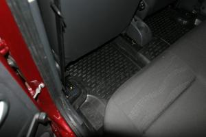 Коврик салона RENAULT Sandero (10-14) полиуретан черный (4 предм.) ELEMENT