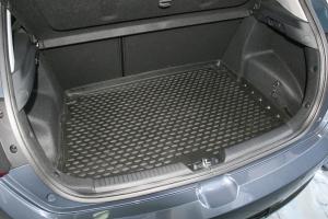 Коврик багажника KIA Cee'd (12-18) премиум хб., полиуретан черный ELEMENT
