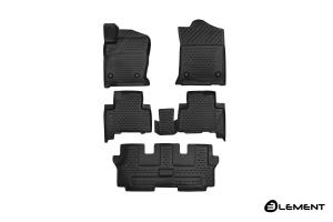 Коврик салона HAVAL H9 (15-) 3D полиуретан черный (5 предм.) ELEMENT