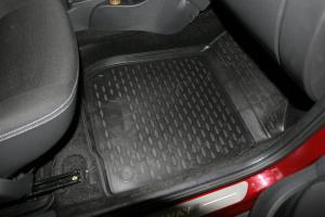 Коврик салона RENAULT Sandero (10-14) полиуретан черный (4 предм.) ELEMENT