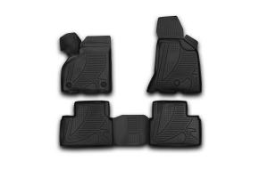 Коврик салона LADA Priora (10-) 3D полиуретан черный (4 предм.) ELEMENT